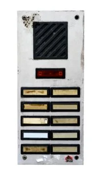 Grungy Intercom Stock-Fotos