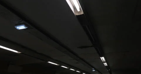 Grungy poor lighted ceiling Stock Footage 64872247