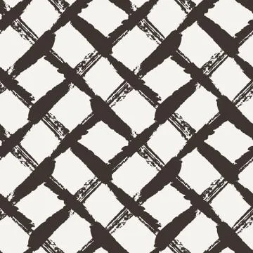 Grungy seamless patterns of strokes by brush and paint Illustrazione stock