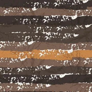 Grungy seamless patterns of strokes by brush and paint Stock Illustration