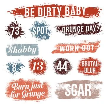 Grungy spots Stock Illustration