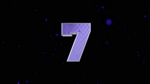 A Grungy text countdown from ten with purple abstract orbs Stock Footage 155300415