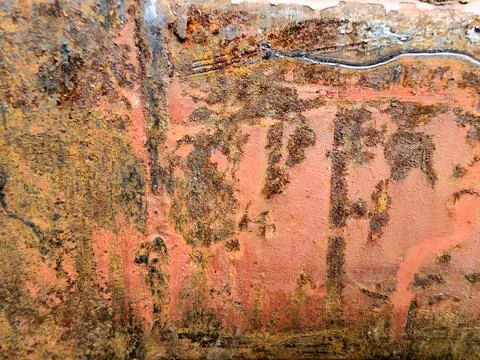 Grungy Texture of Rust and Paint Foto stock