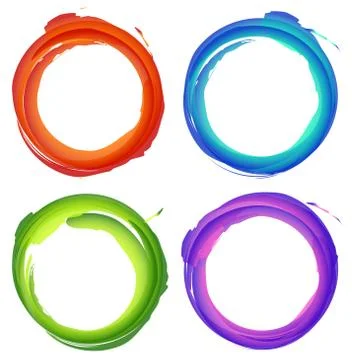 Grungy, textured circle elements. editable vector graphic 스톡 일러스트