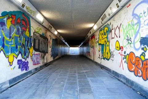 Grungy underpass Stock Photos