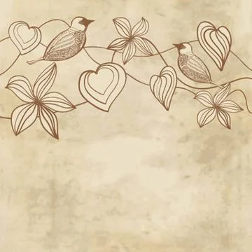 Grungy valentine Stock Illustration