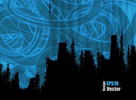 Grungy Vector Backdrop Stock Illustration