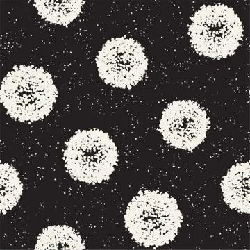 Grungy vector pattern with scattered circle shapes. Seamless texture abstract 스톡 일러스트