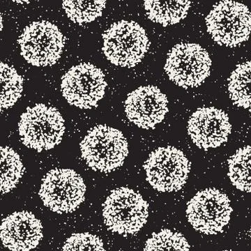 Grungy vector pattern with scattered circle shapes. Seamless texture abstract イラスト素材