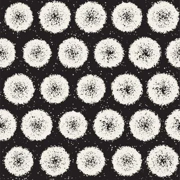 Grungy vector pattern with scattered circle shapes. Seamless texture abstract 스톡 일러스트