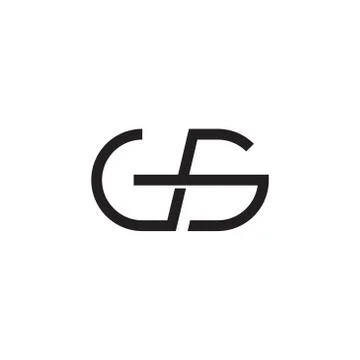 Gs initial letter vector logo icon Stock Illustration