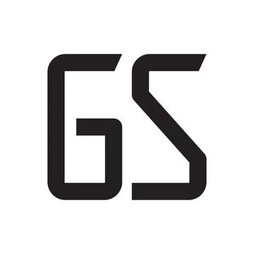 Gs initial letter vector logo icon Stock Illustration