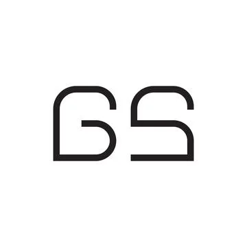 Gs initial letter vector logo icon Stock-Illustration