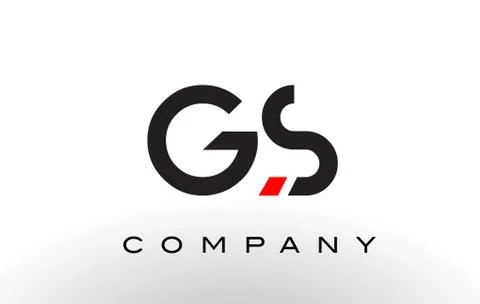 GS Logo.  Letter Design Vector. Stock-Illustration