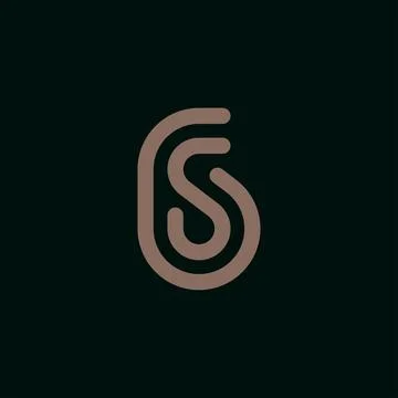 GS or SG logo design inspiration vector template	 Stock Illustration