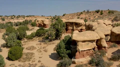 GSENM Devil's Garden Metate Arch Helix Stock Footage 170027465
