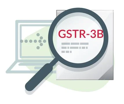 GST Compliance - GSTR-3B Return Filing - Illustration Stock Illustration