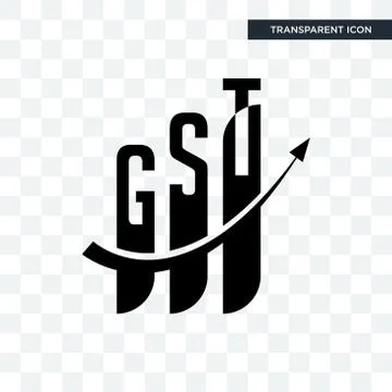 Gst vector icon isolated on transparent background, gst logo design Stock Illustration