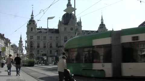 Gstaad downtown Video stock 7900462