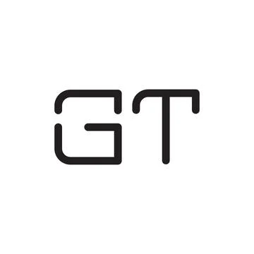 Gt initial letter vector logo icon Stock-Illustration