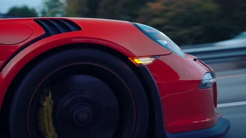 GT3RS showing the front wheel Video stock 212450441