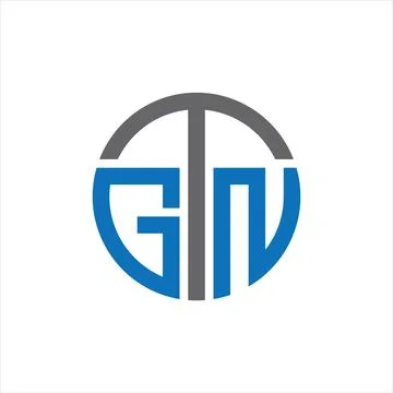 GTN Letter monogram Initial Logo Design Template Vector Illustration. GTN e.. Stock Illustration