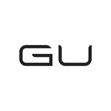 Gu initial letter vector logo icon Stock Illustration