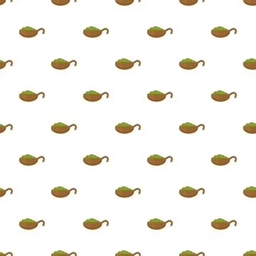 Guacamole dip in bowl repeating pattern illustration Stock Illustration