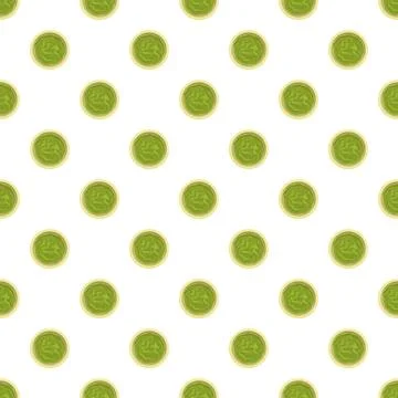 Guacamole dip bowls seamless pattern mexican food Stock Illustration
