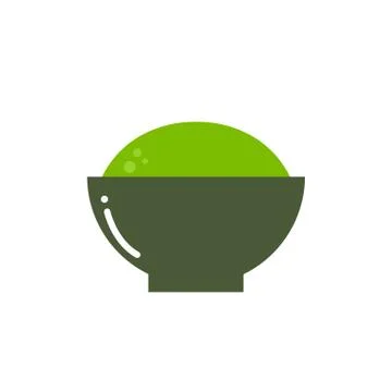 Guacamole flat icon, vector color cute illustration Stock Illustration