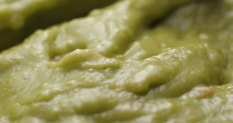 Guacamole preparing close up slowmotion Stock Footage 280520457