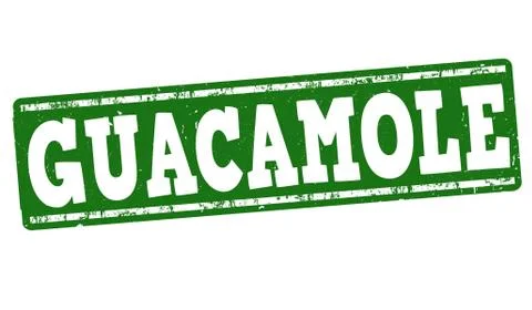Guacamole stamp Stock Illustration