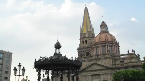 Guadalajara Cathedral Stock Footage 59553927