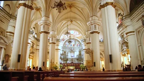 Guadalajara Cathedral Video stock 231200396