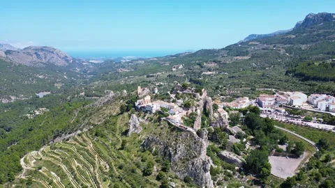 The Guadalest Castle in Spain. Video stock 269037041