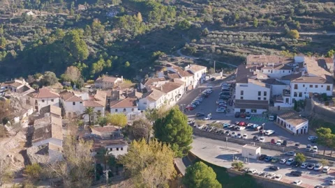 Guadalest by drone Stock Footage 281273092