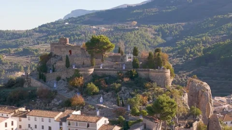 Guadalest by drone Stock Footage 281273151