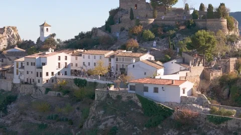 Guadalest by drone Stock Footage 281273180
