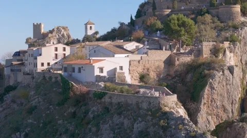 Guadalest by drone Stock Footage 281273187