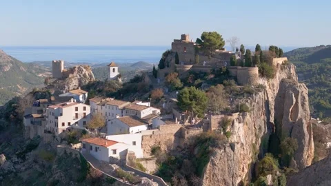 Guadalest by drone Stock Footage 281273252