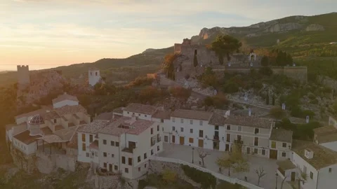 Guadalest by drone Stock Footage 281273323