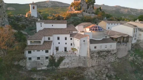 Guadalest by drone Stock Footage 281273336