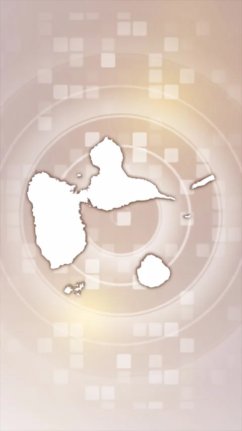 Guadeloupe Animated Map Stock Footage 275903318