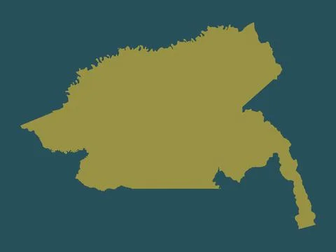 Guainia, Colombia. Solid color shape イラスト素材