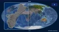 Guam - 3D tube zoom (Mollweide projection). Satellite 4k or 4k+ Resolution