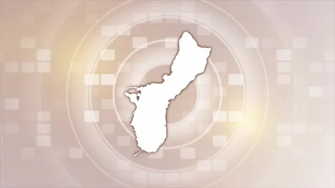 Guam Animated Map Stock Footage 275638090