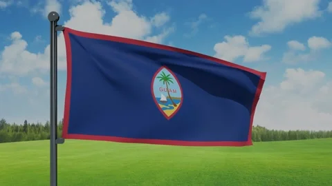Guam Flag Stock Footage 152709225