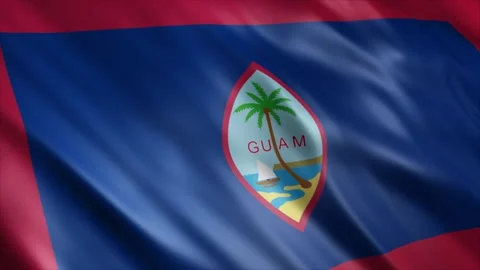 Guam Flag Stock Footage 249035298