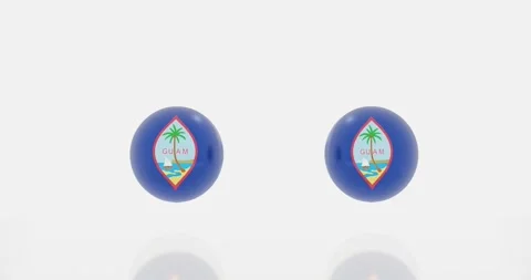 Guam flag symbol Stock Footage 195213939