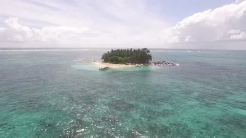 GUAM ISLAND FLY TOWARDS Stock Footage 130511693